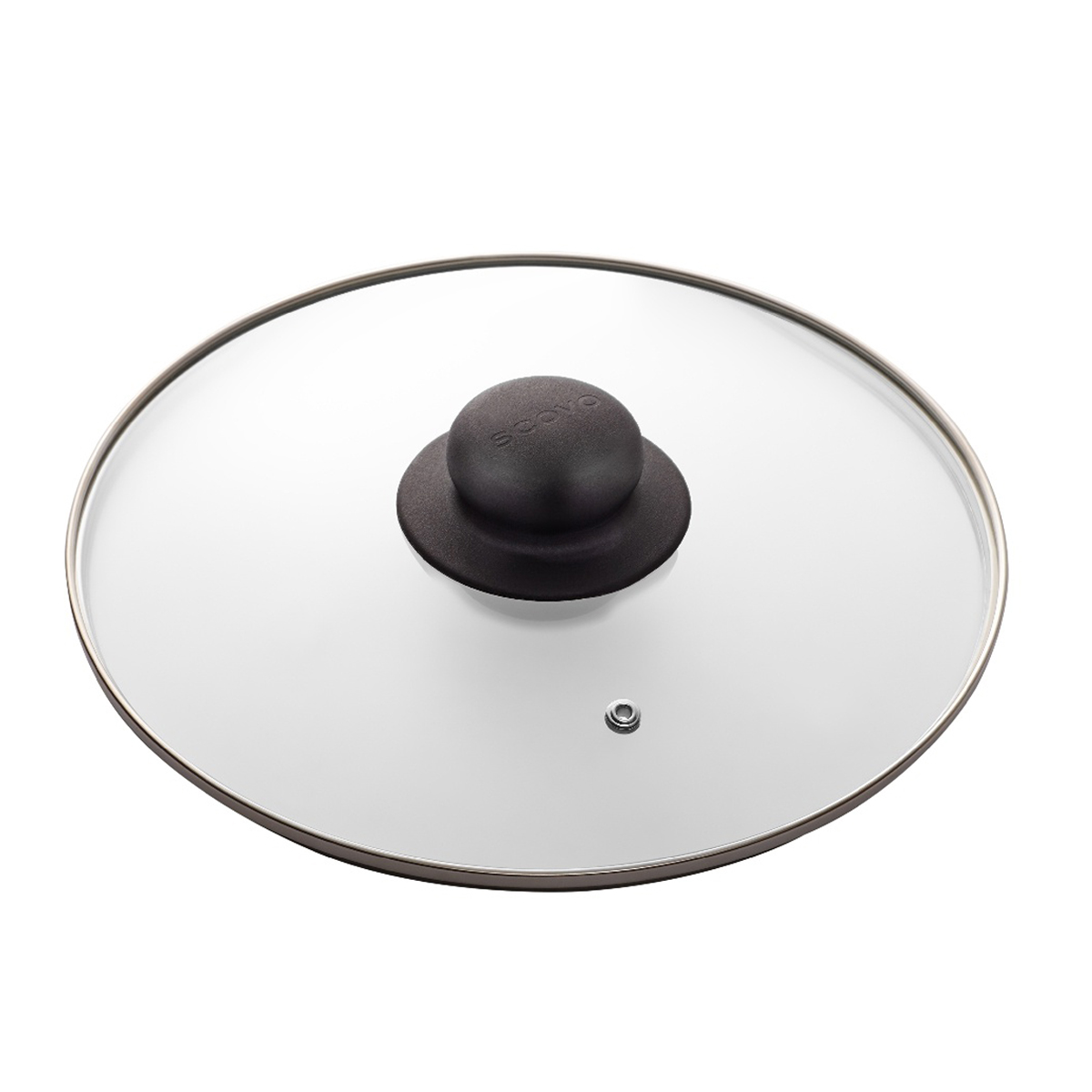 Крышка д/сковороды, кастрюли Стекл. с нерж.ободом,с пароотв. d20см с пласт.р. КС-220 "Сково" *1/10 Крышка д/сковороды, кастрюли Стекл. с нерж.ободом,с пароотв. d20см с пласт.р. КС-220 "Сково" *1/10