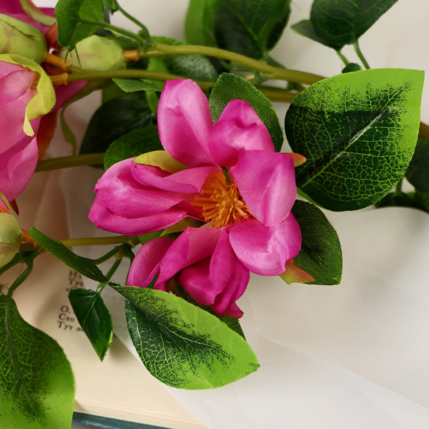 Цветы искусственные "Магнолия" 5х56 см, фиолетовый 4142865 Цветы искусственные "Магнолия" 5х56 см, фиолетовый 4142865