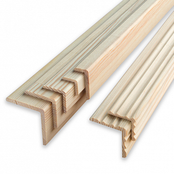 Уголок фигурный 2.2 м, 30х30 мм, сращенный, бессучковый