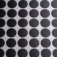 Заглушка самокл. d-17мм Черный (0080), эксцентрик, (70шт/лист)*1/100