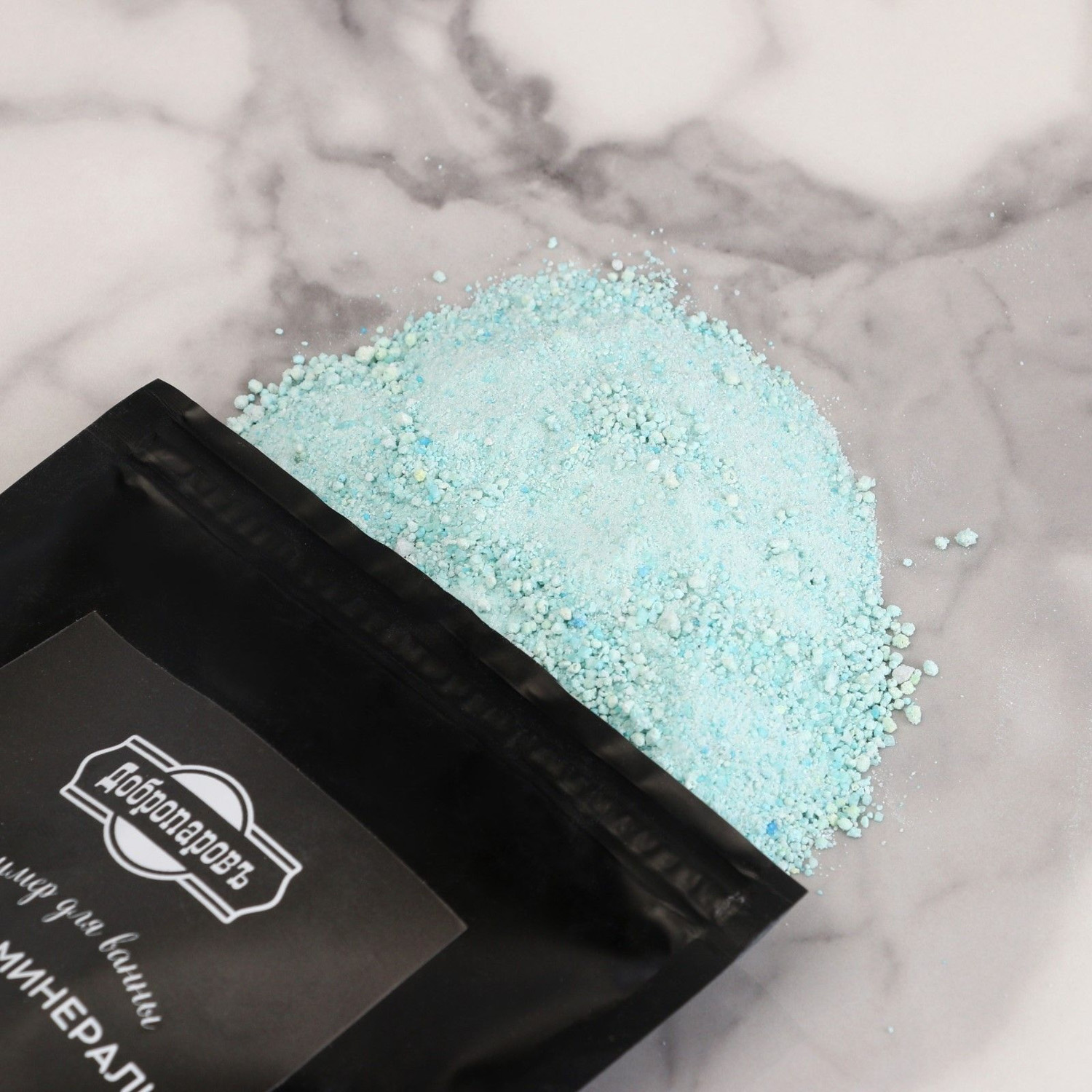 Шиммер с морской солью  "МОРСКИЕ МИНЕРАЛЫ" 160 г "Добропаровъ" синий 7980383