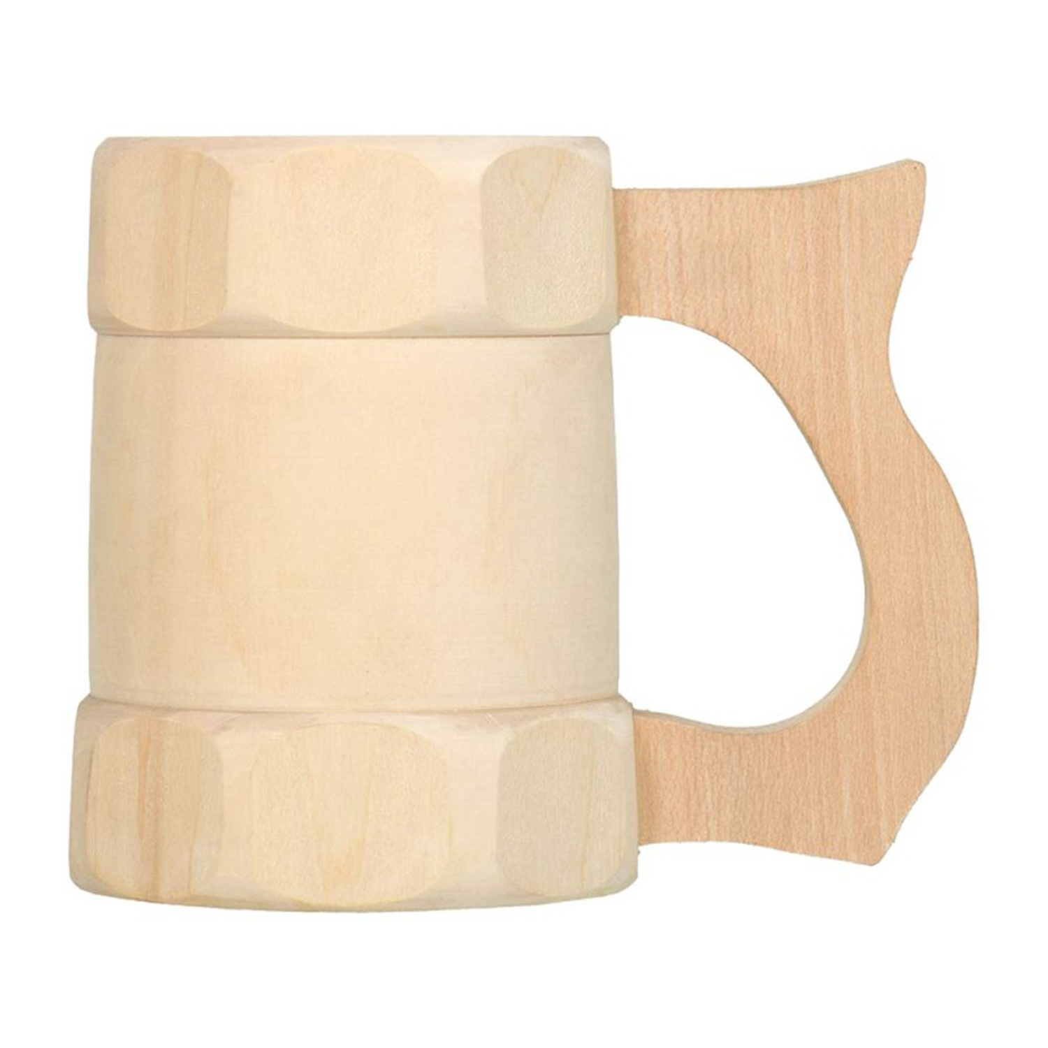 Кружка деревянная 0,5 л. с гранями, липа, "Банные штучки" в кор./10