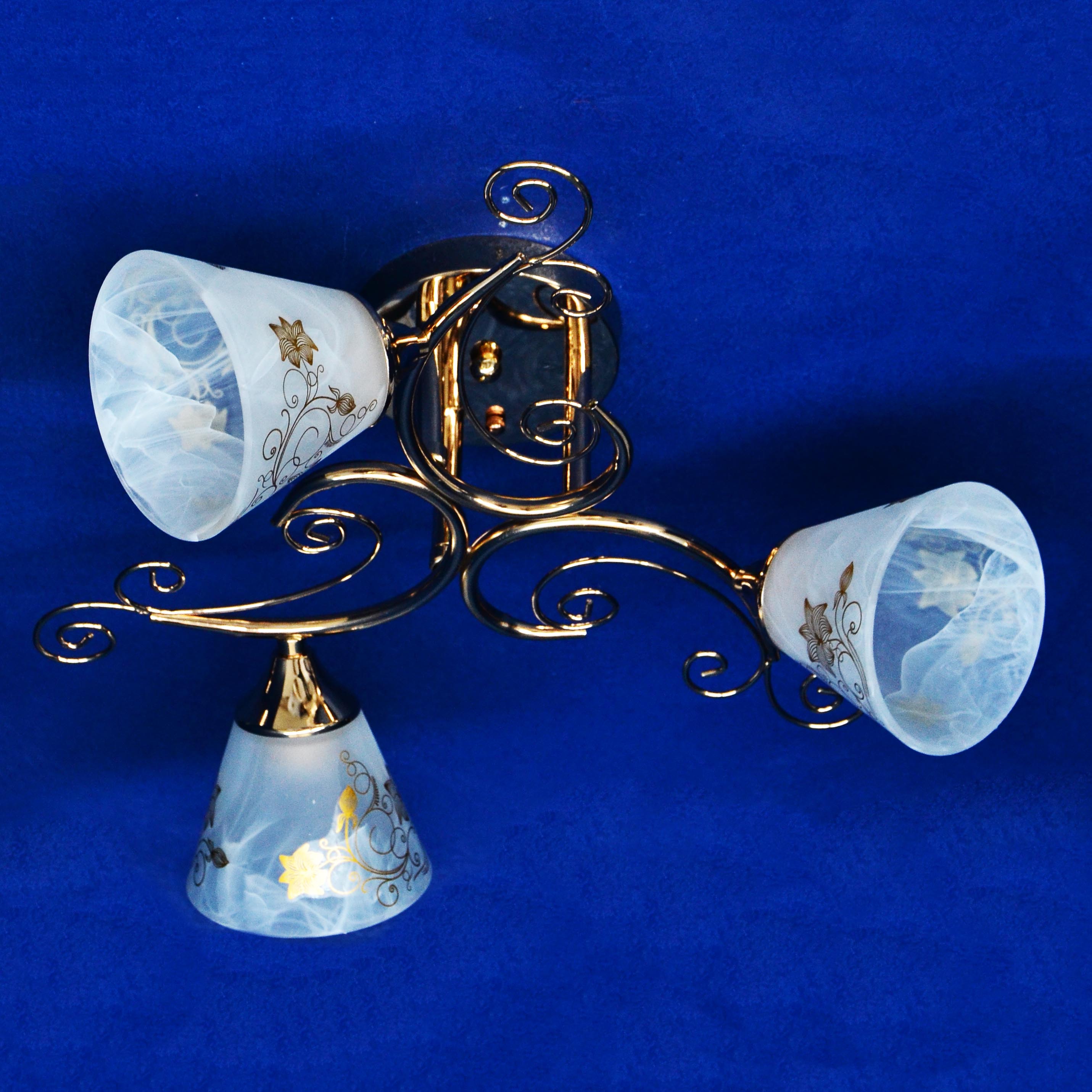 Люстра VERNER LIGHTING А1277/3, Е14, 3 лампы, 40 Вт, цвет золото