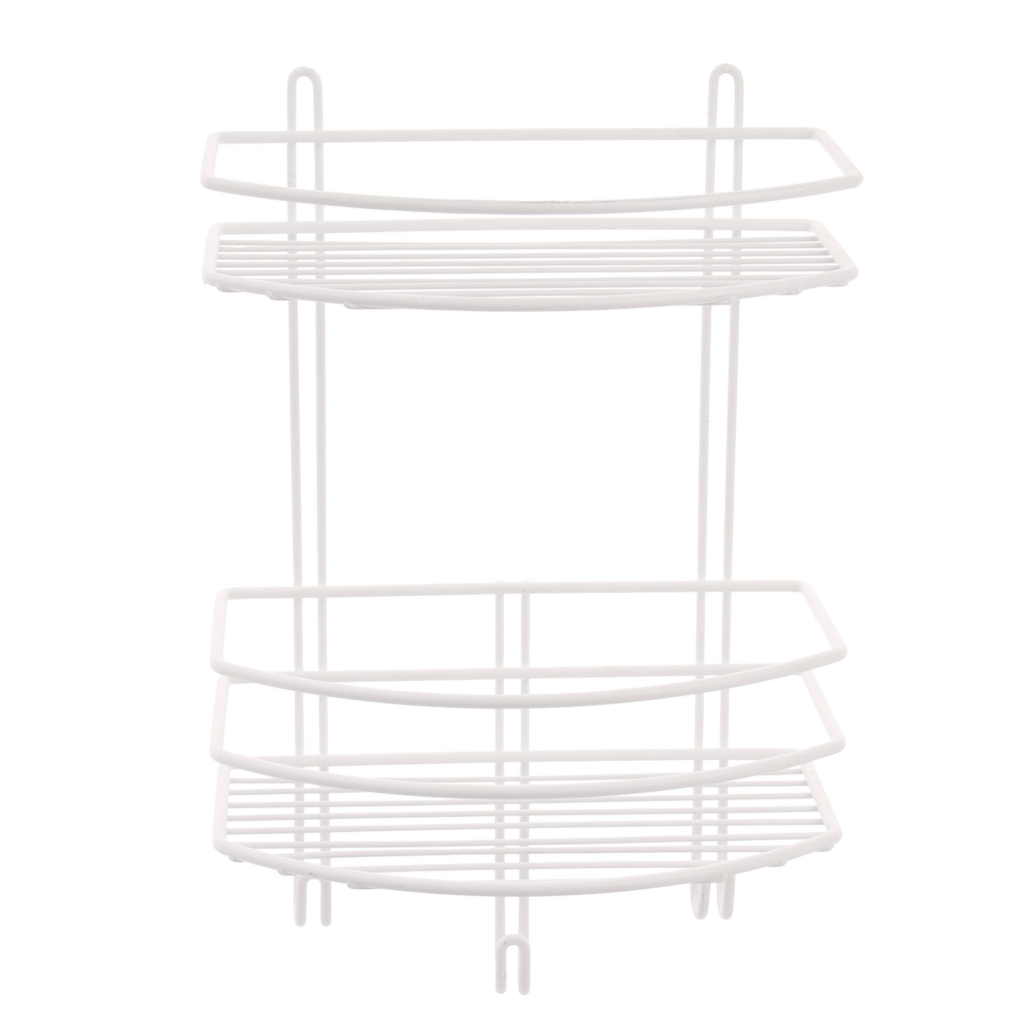 Полка д/ванной Proffero 2-ая с вешалками 25*15*30см, белая П0002005 *2/10 Полка д/ванной Proffero 2-ая с вешалками 25*15*30см, белая П0002005 *2/10