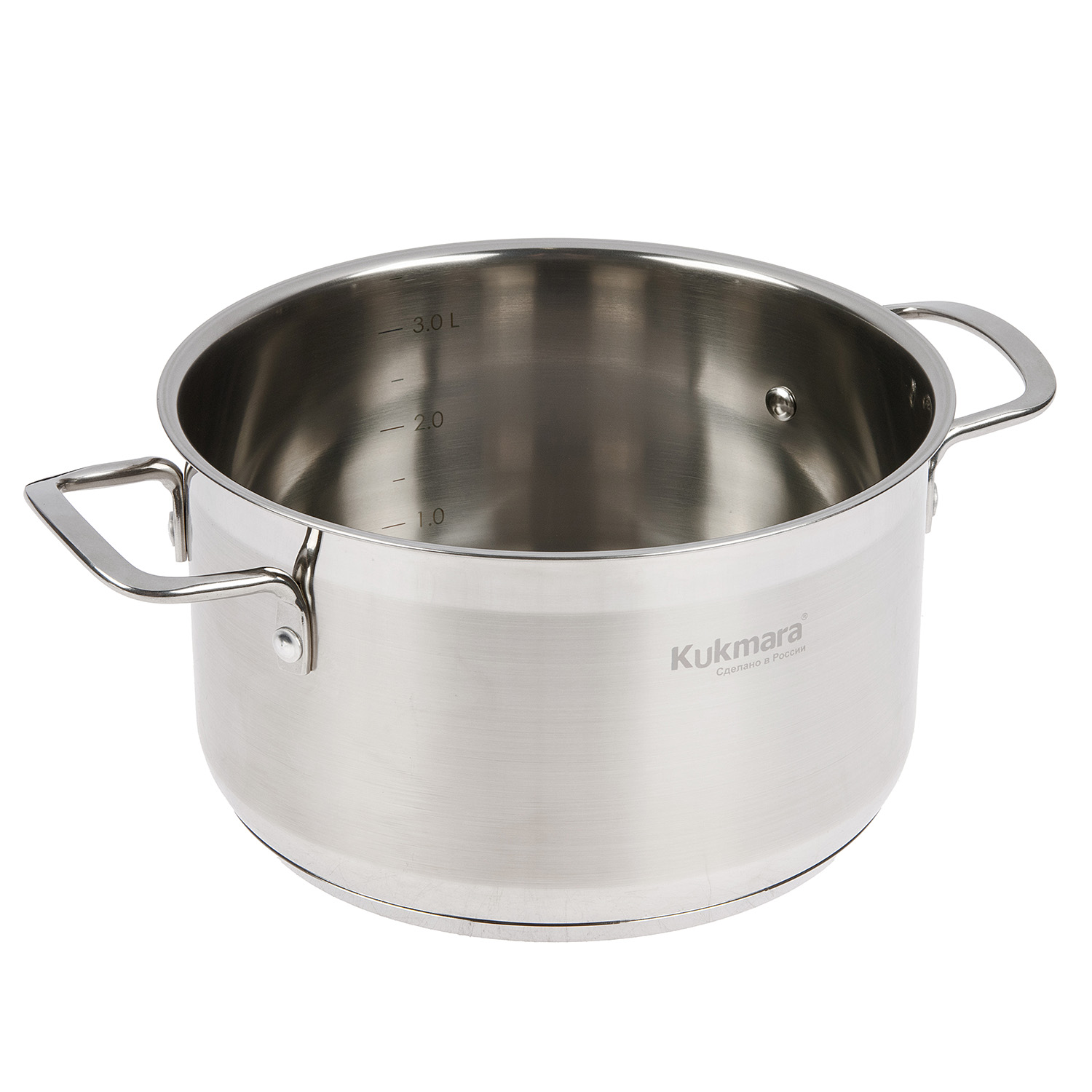Кастрюля нерж. "Kukmara" "Orion" 3.5л Стекл.кр., d дна180мм (подх. д/Индукц.пл.) ORN-CA3520G *1/4 Кастрюля нерж. "Kukmara" "Orion" 3.5л Стекл.кр., d дна180мм (подх. д/Индукц.пл.) ORN-CA3520G *1/4