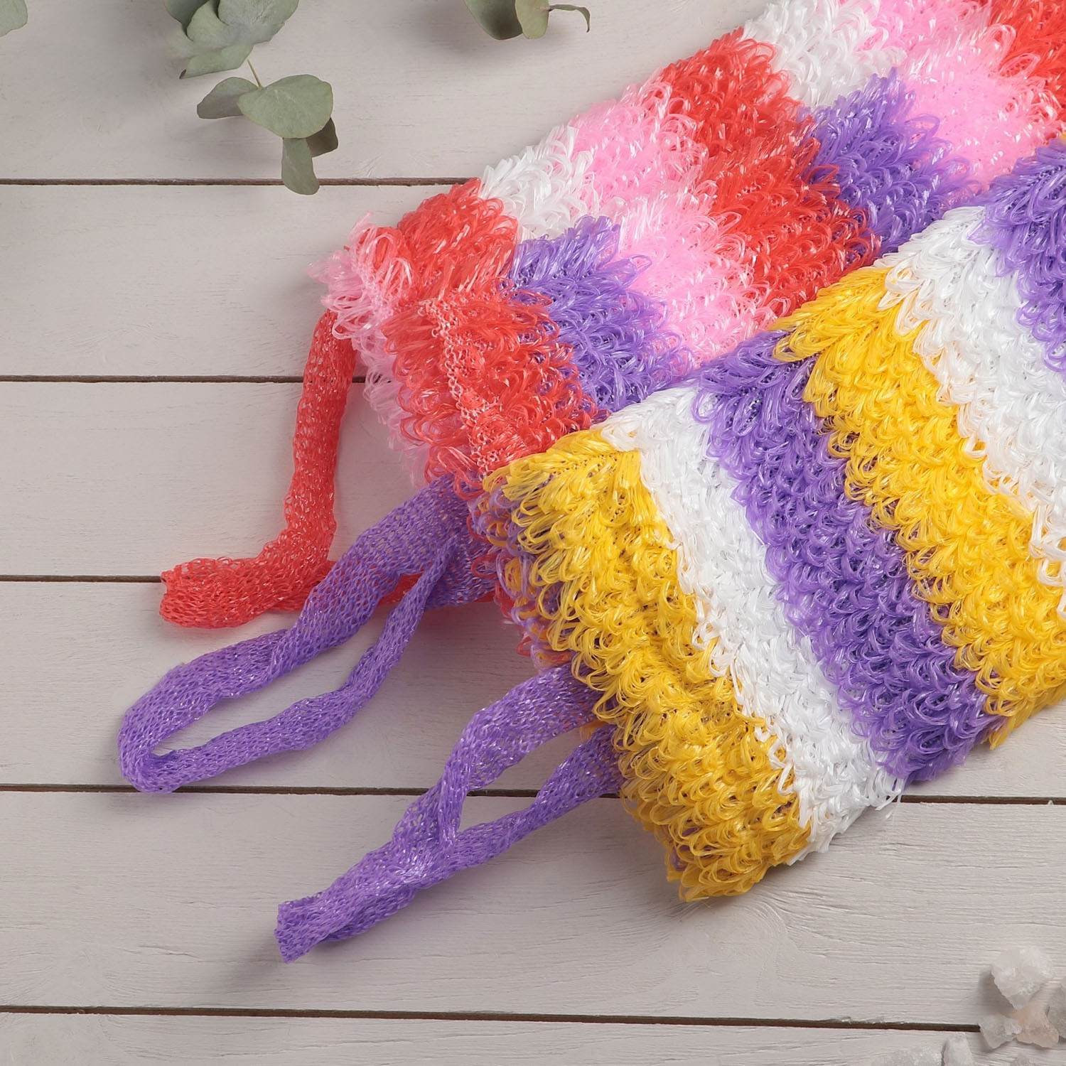 яяяМочалка "Медведь" полосатый МИКС 2057701