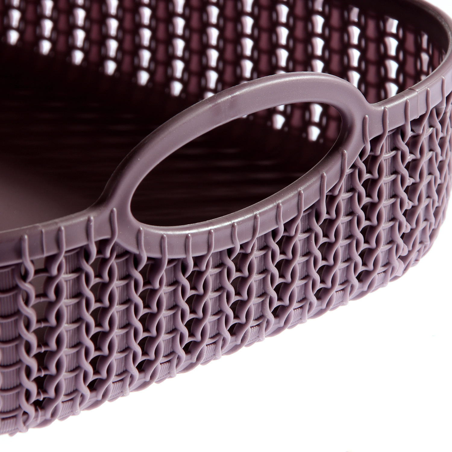 Корзина для хранения пластм. "Вязание" "лоток" 310х240х80мм Пурпурный М1195 ("М-Пластика") *1/18