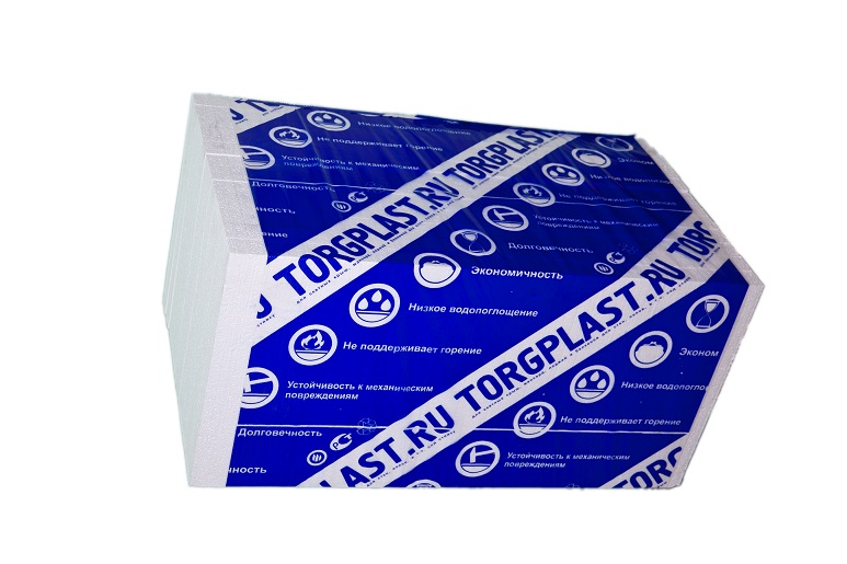 Пенополистирол 100х1000х1000 мм, ППС-10, 6 м²