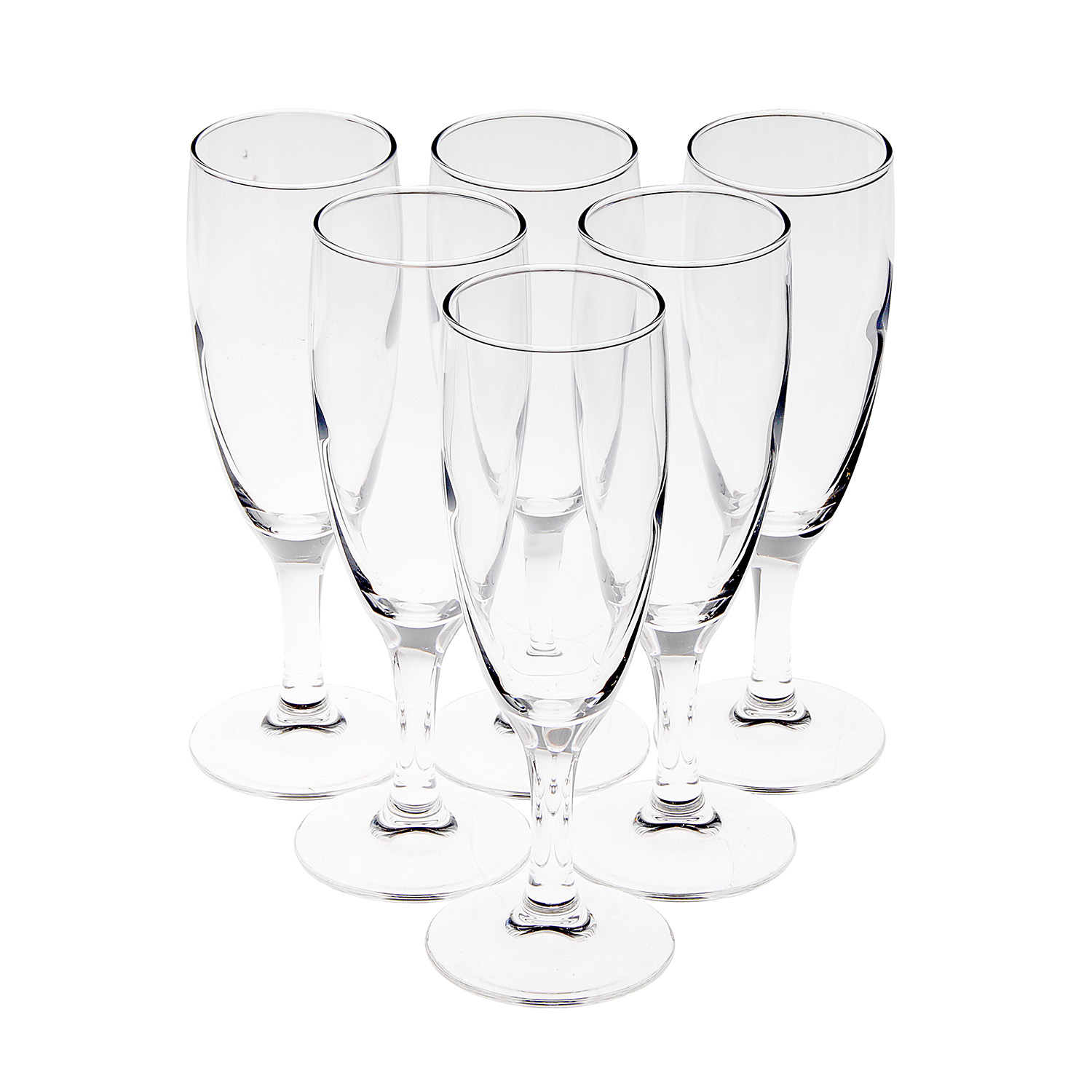 яяяНабор бокалов стекло Luminarc "Elegance" 6шт 170мл  д/шамп. P2505  *1/4