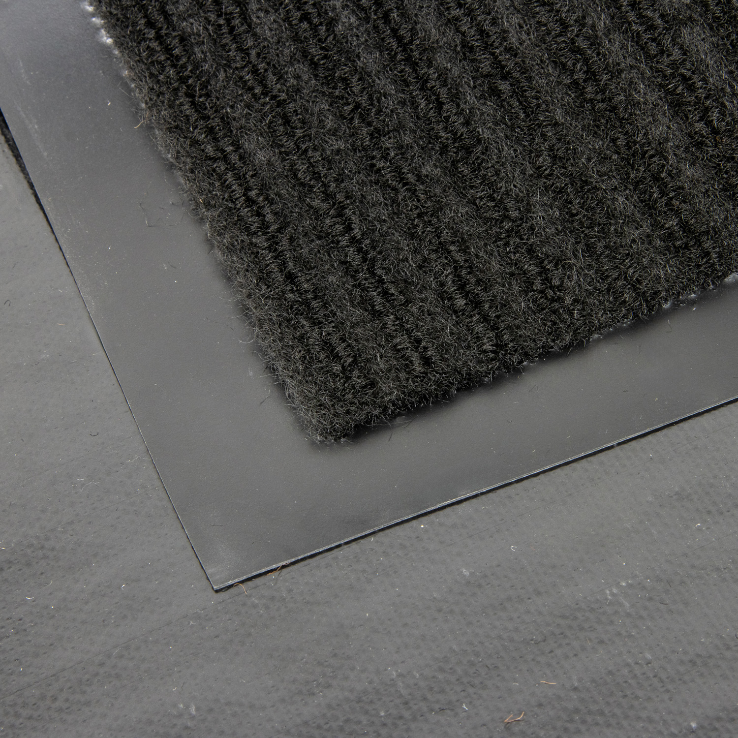 Коврик влаговпитывающий 60*90 см ребристый черный "KOVROFF" (арт.20301) *1/10 (ДЮ181)