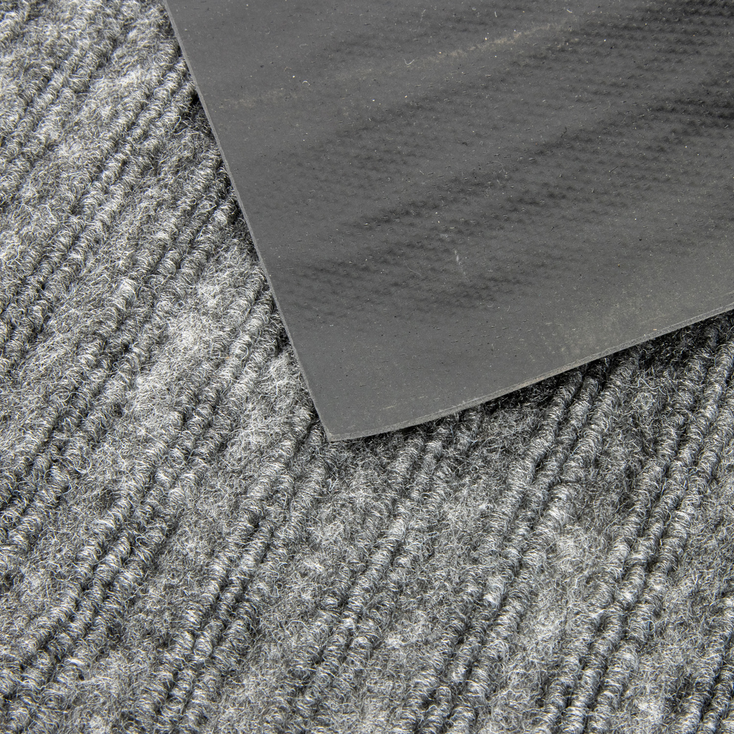 Коврик влаговпитывающий 40*60 см ребристый серый "KOVROFF" (арт.20102) *1/15 (МЭ83)