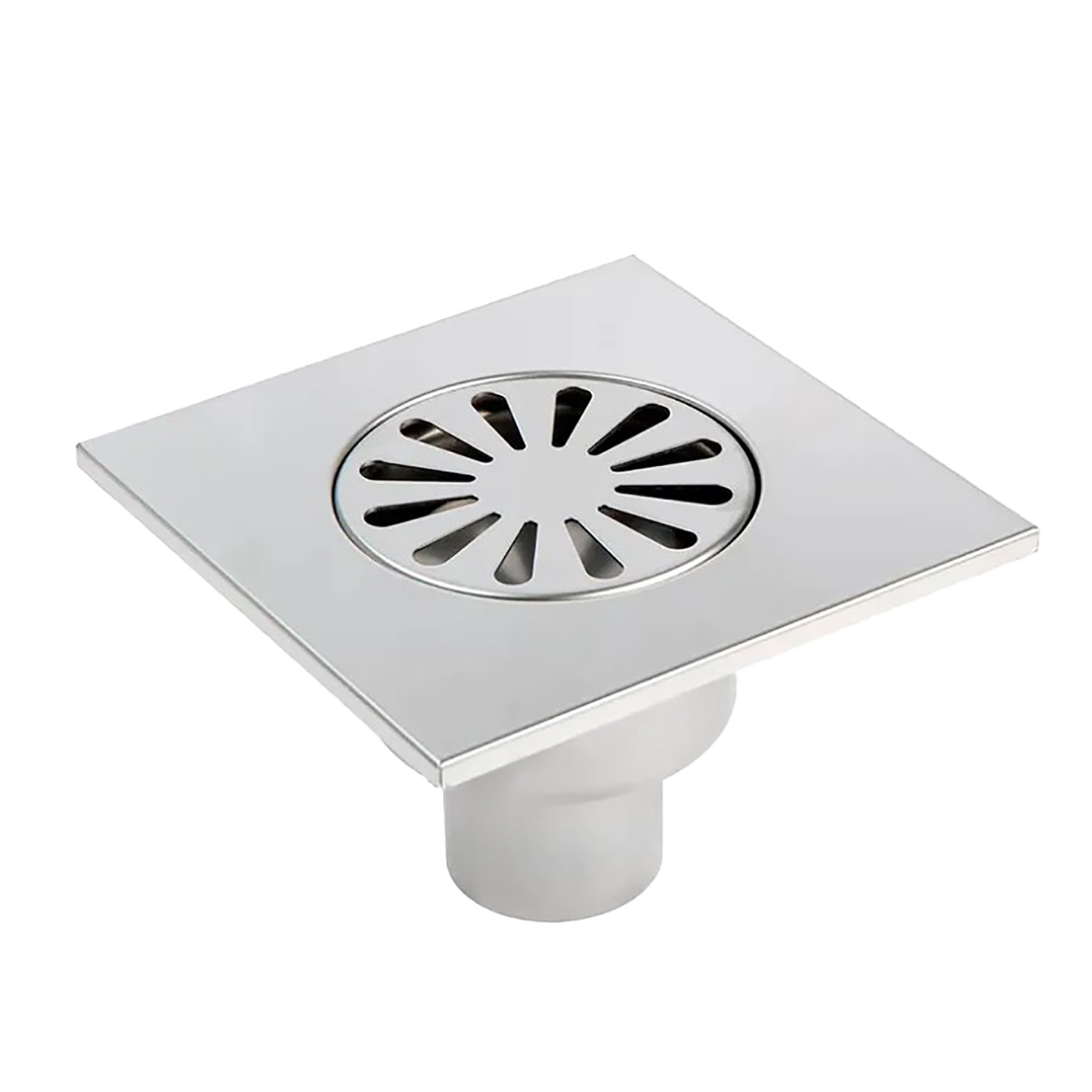 Трап вертикальный д50 (150*150) хром *1/10