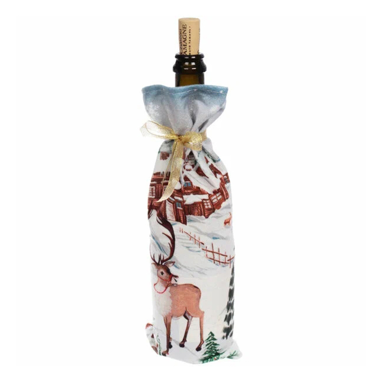 Украшение на бутылку Серпантин «Волшебная зима», 13х35 см