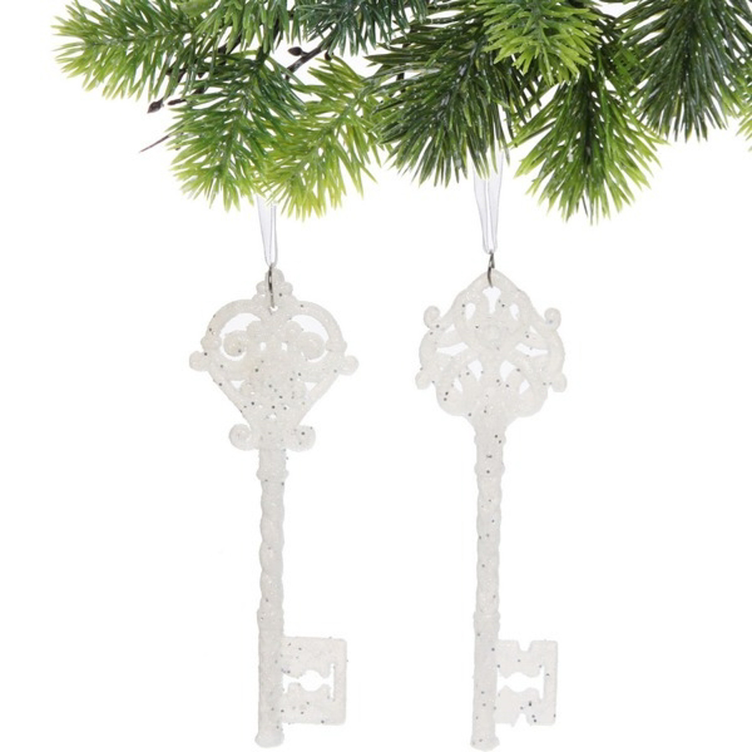 Подвеска "Ключ от тайн" 5*15 см (набор 2 шт), Белый
