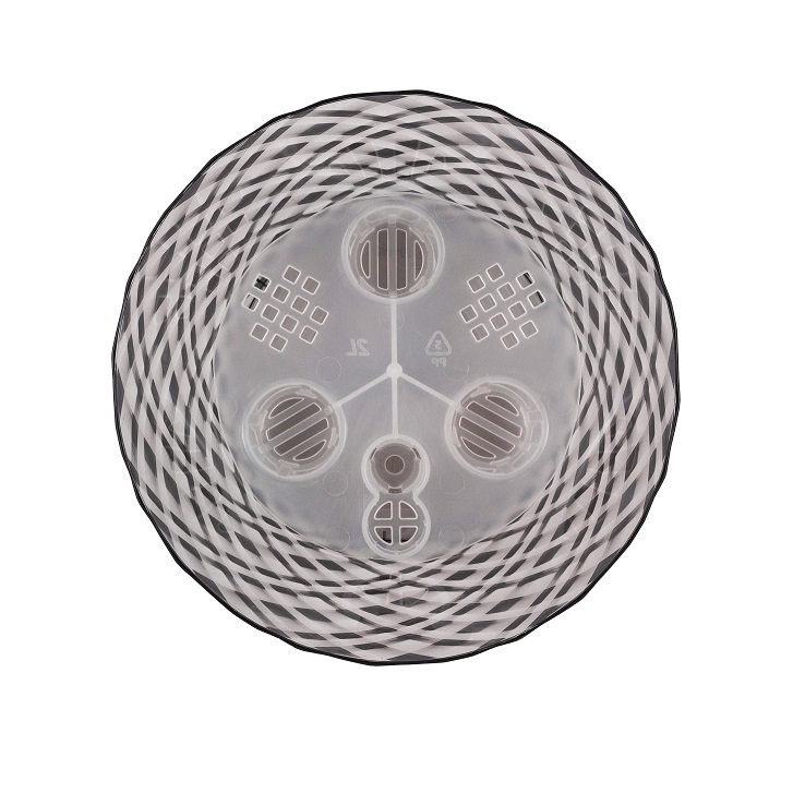 Кашпо пластм. "Manhattan Cristallo" 1,6л d верха 160мм h146мм со вставкой Ночн.река IG671110108*1/20