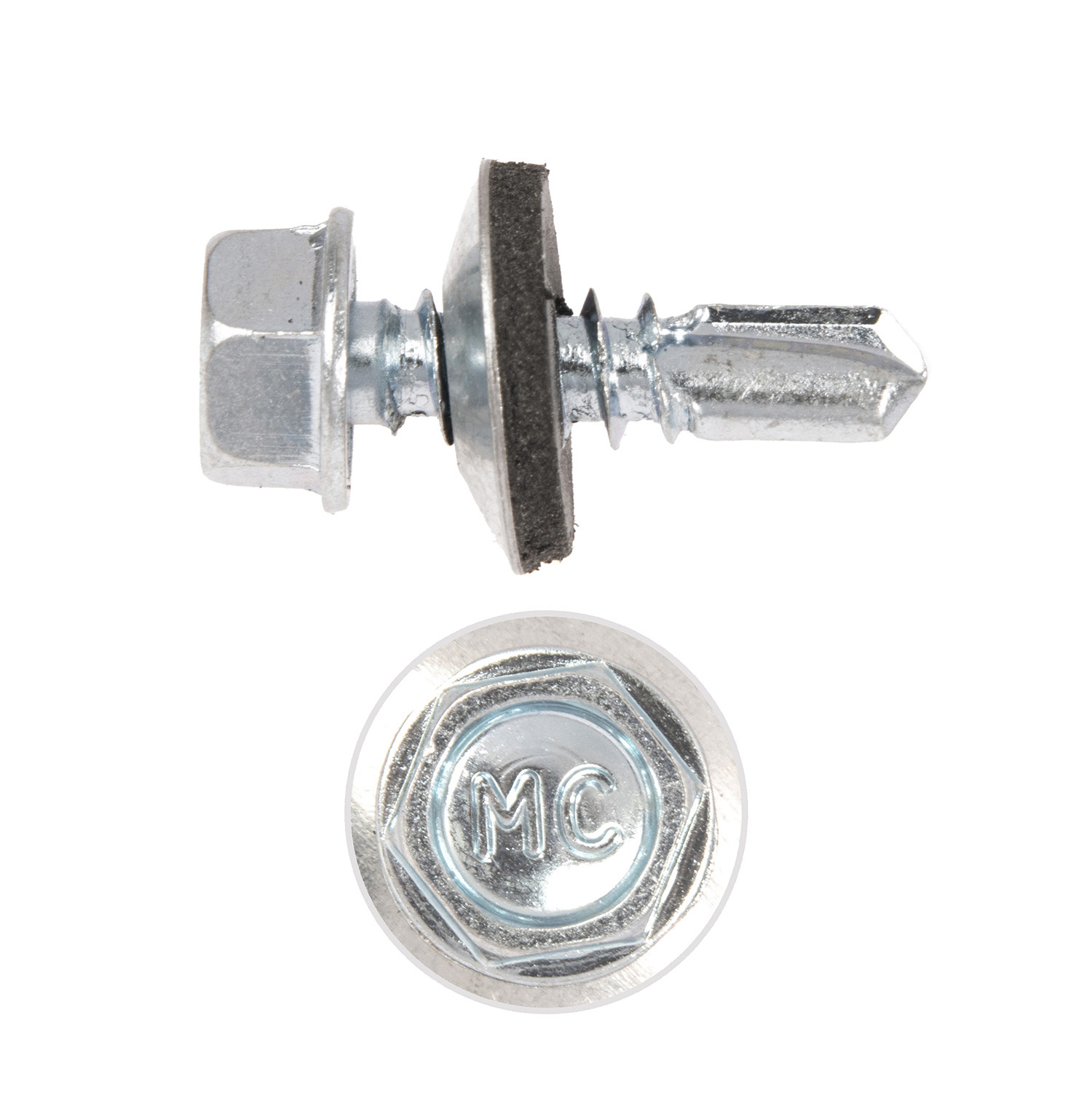 Саморезы кровельные BROZEX 4,8*19 цинк (10кг) промтара *10