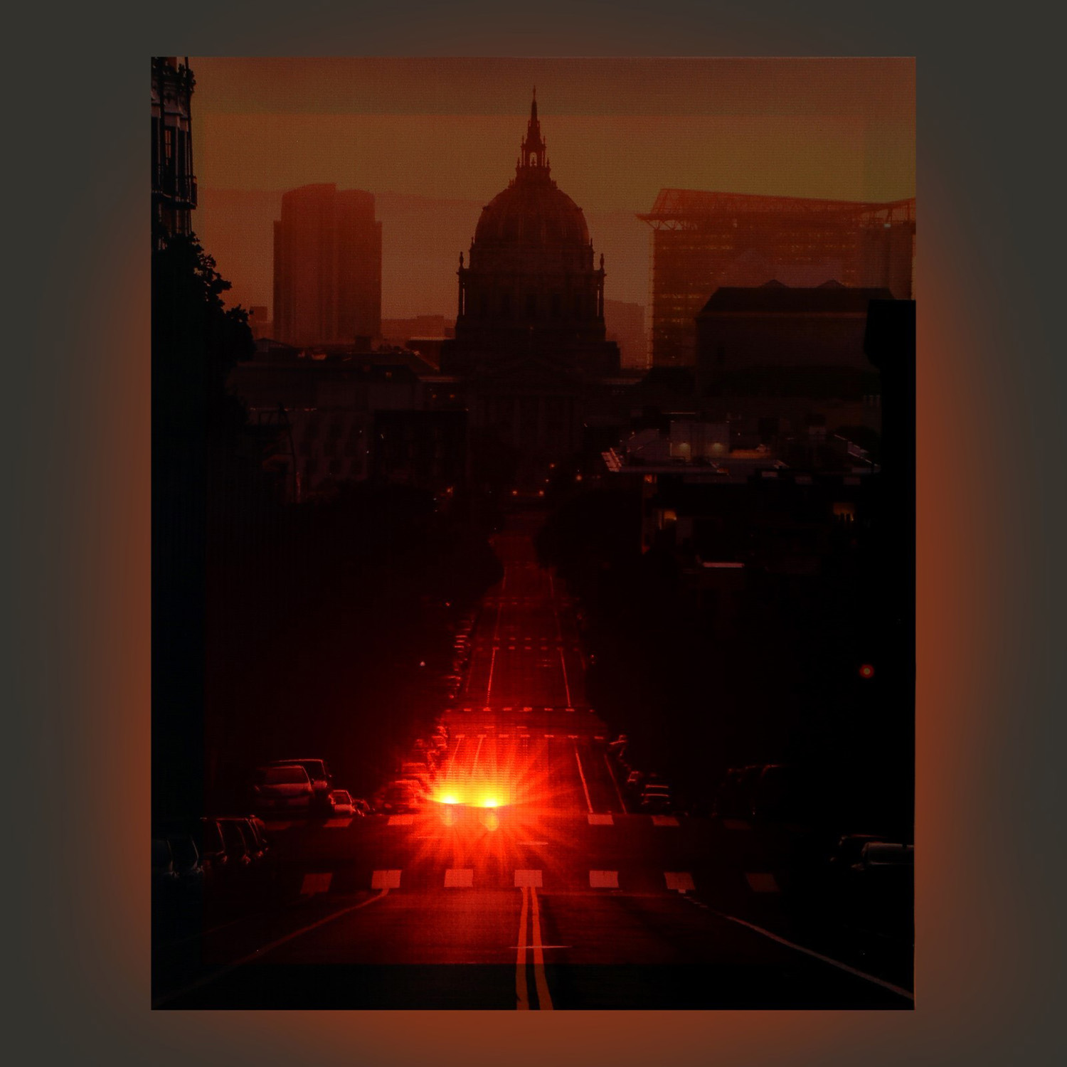 Картина световая "Мегаполис вечером" 40*50 см 10131516