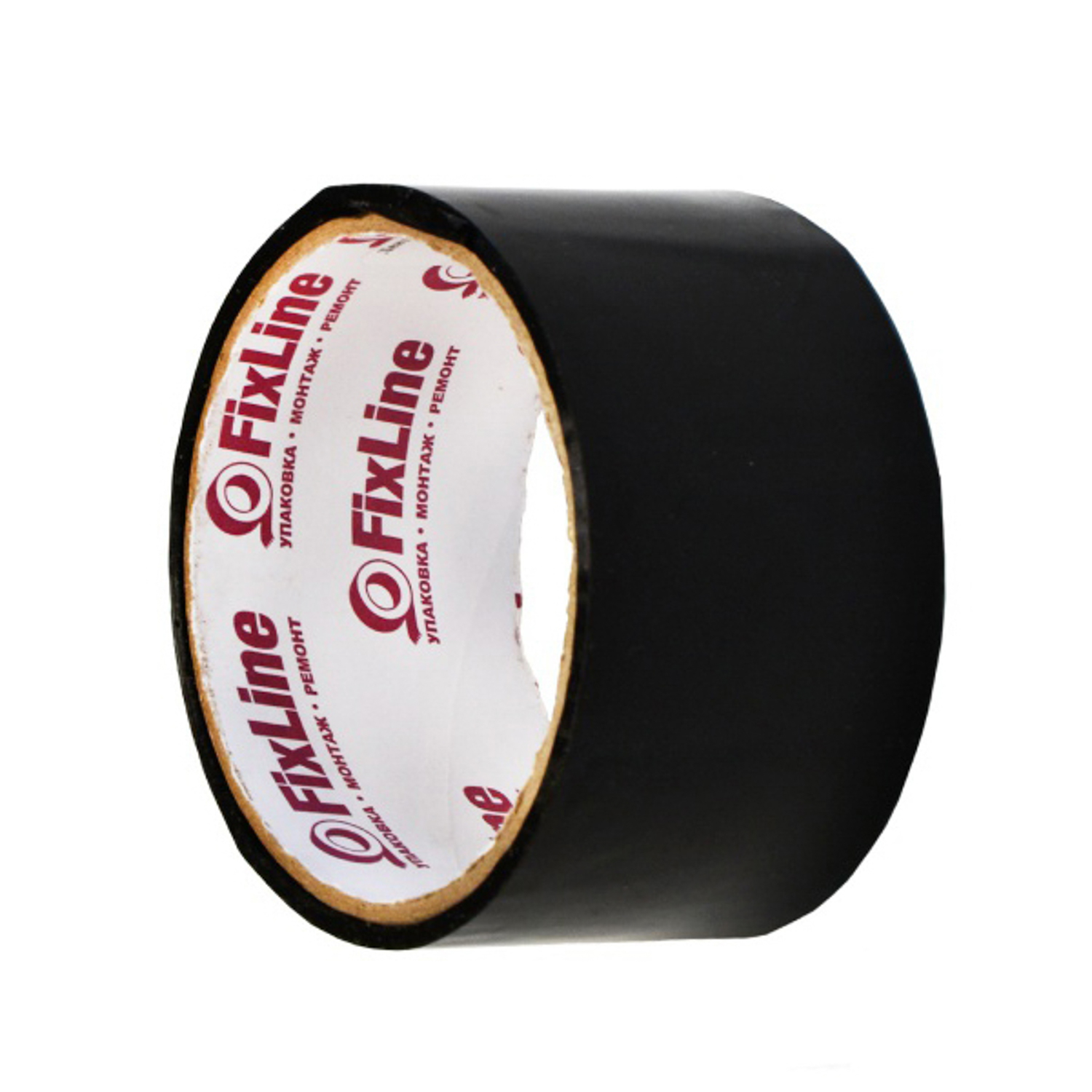Лента клейкая цветная 48мм х 16м ЧЕРНЫЙ "FixLine" *6/36 Лента клейкая цветная 48мм х 16м ЧЕРНЫЙ "FixLine" *6/36