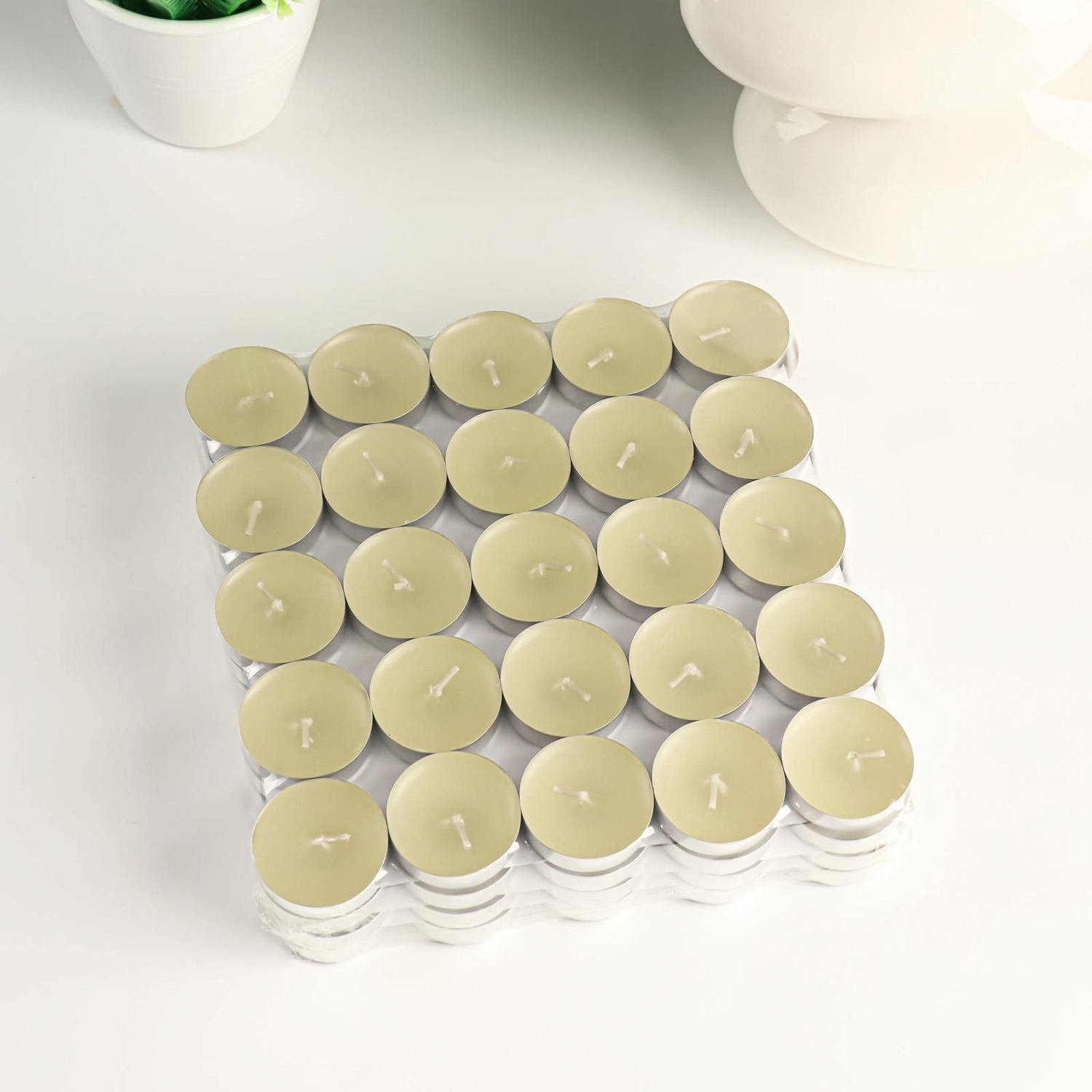 Набор свечей чайных, 100 шт 6906419 Набор свечей чайных, 100 шт 6906419