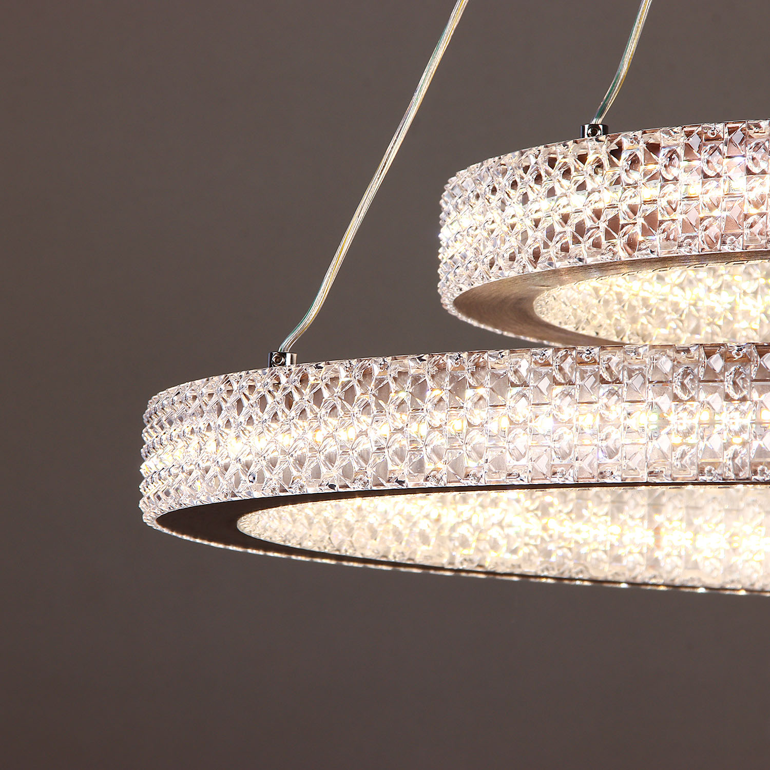 Люстра 9200(9238)/240W coffee  600+400 мм 3 реж., пульт S=20м2  VERNER LIGHTING *1