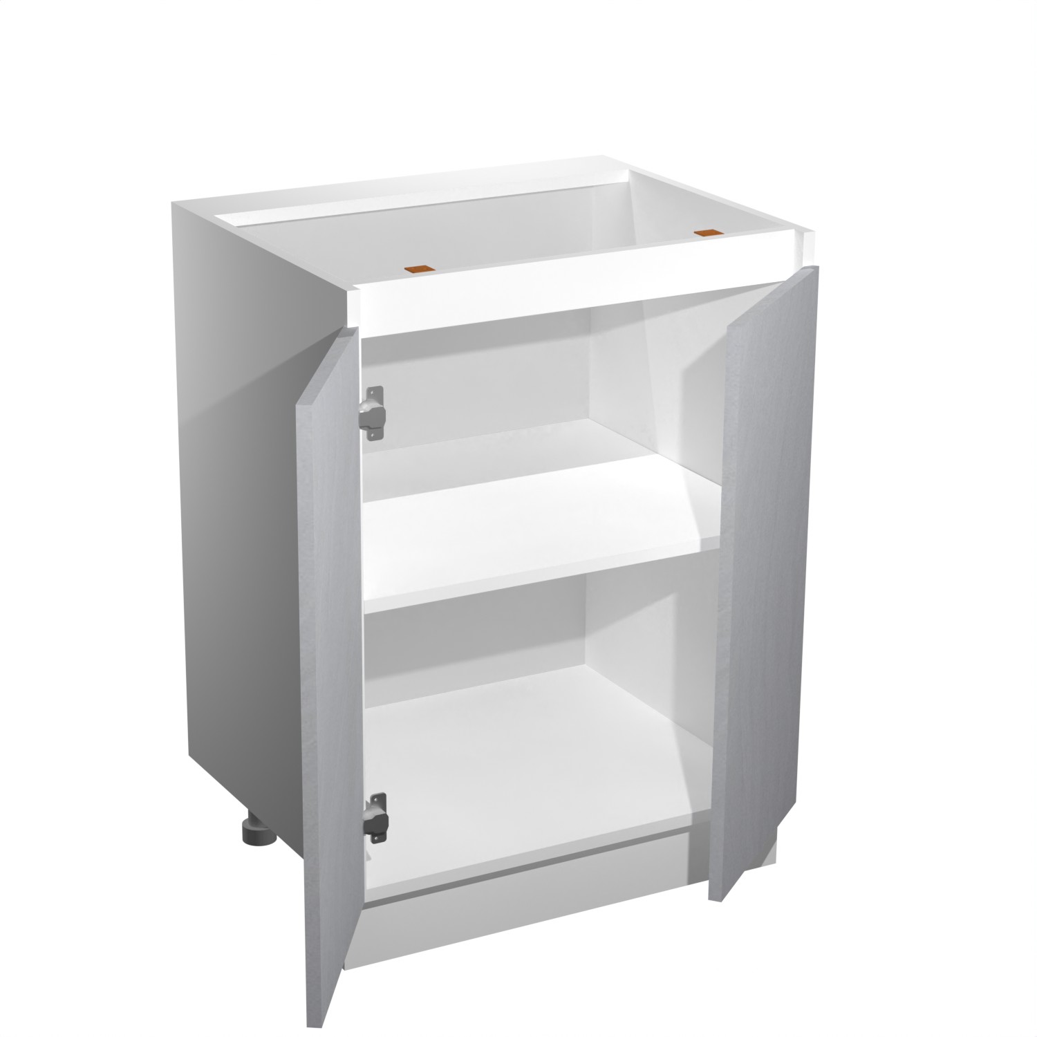 Шкаф напольный 600х850х600 мм BROZEX-WOOD NordWind, с двумя дверцами