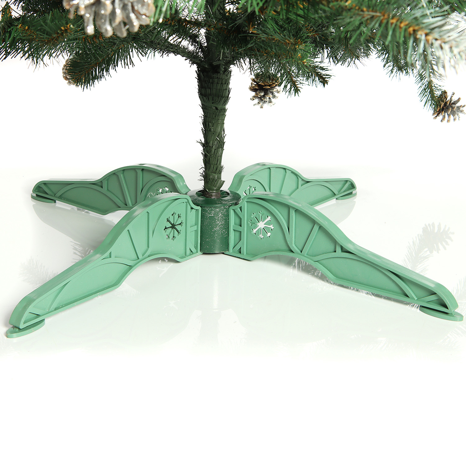 Елка искусственная Елки от Мишки «Элитная», 220 см, ПВХ, зеленый с инеем