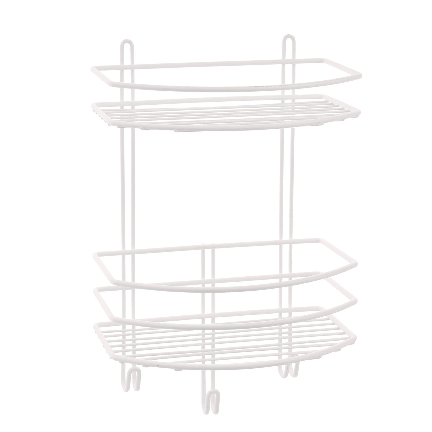 Полка д/ванной Proffero 2-ая с вешалками 25*15*30см, белая П0002005 *2/10 Полка д/ванной Proffero 2-ая с вешалками 25*15*30см, белая П0002005 *2/10