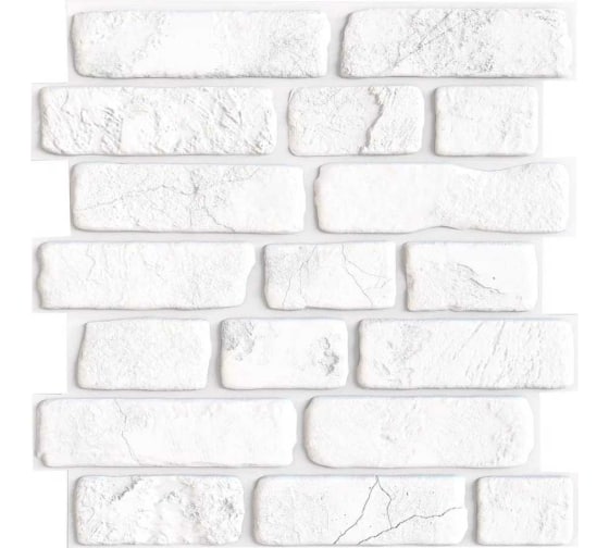 Панель ПВХ 478х474 мм Декокам, самоклеящаяся, кирпич граф, 0.22 м² Панель ПВХ 478х474 мм Декокам, самоклеящаяся, кирпич граф, 0.22 м²