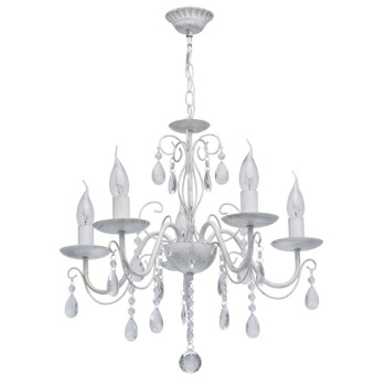 Люстра De City Аврора, E14, 5 ламп, 60 Вт, цвет белый