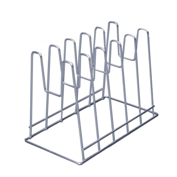 Сушилка-держатель для крышек настольная металл. 285х210х160мм хромир. арт.166-323 *5