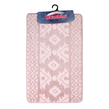 Коврик д/ванной Bombini "Classic" (50см х 80см) Пыльная роза CLT 201807 *1/40