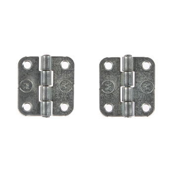 Петля накладная 40мм цинк (комплект 2 шт + саморезы) ДомоСтрой *10/100