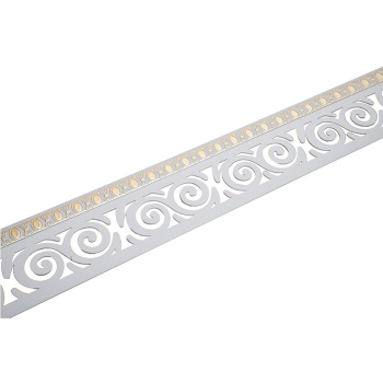 Бленда 7см Завиток белый золото 25м в коробке Магеллан *1