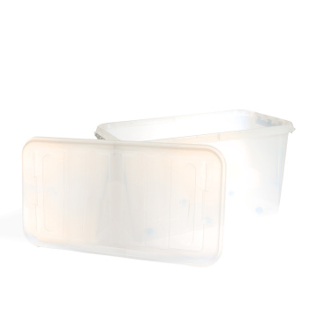 Контейнер д/хранения пластм. "Профи Комфорт" 70л 720х390х375мм на кол. Прозр. арт.799 (Полим-т)*1/3