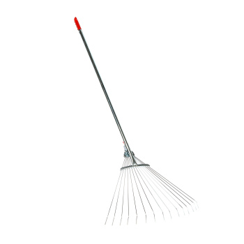 Грабли веерные 15-зуб стальные, раздвижные проволочные с метал. черенком Н.Новгород *1/25