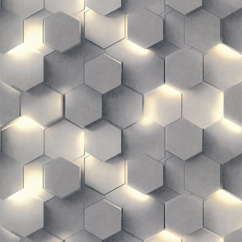 Обои флиз "AS Палитра" Аспект Гексагон (сер.) 70669-41 1,06*10м *1/6