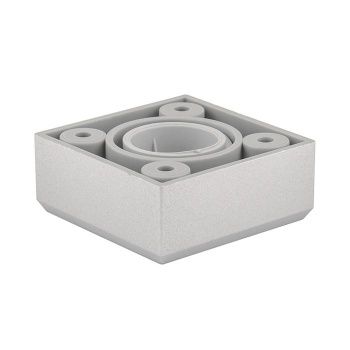 Опора мебельная 20мм регулируемая хром матовый пластиковая "SANBERG"*10