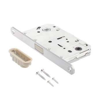 Защелка врезная п/ручку и фиксатор ХРОМ сатинированный БЕСШУМНАЯ 5300-MC-WC-CRS Code Deco *1/40