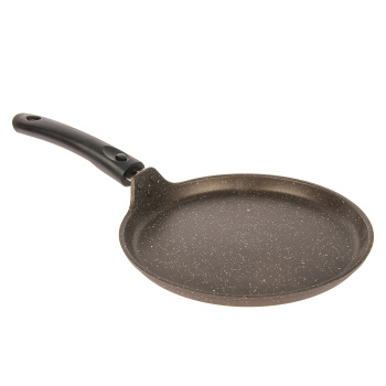 Сковорода алюм. а/приг.литая Kukmara "Мраморная" кофейн.Блинная d22см Съем.р. сбмк220-1а *1/8