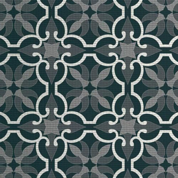 Коврик для ванной ПВХ шир.130см х12м "V-line" Фотопечать "Дамаск" *12