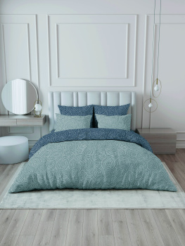 Постельное белье евро бязь Василиса 71135/1 Шантарам, наволочки 70*70 - 2шт *1/5