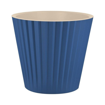 яяяКашпо пластм. "Sand"  3,3л d верха 190мм h177мм со вставкой Ночной небосвод IG640110010 *1/9