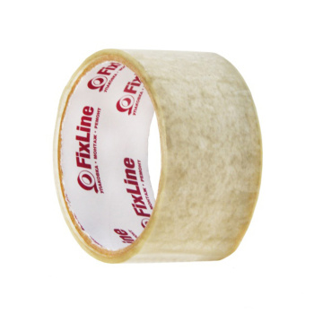 Лента клейкая прозрачная 48мм х 18м "FixLine" *6/36