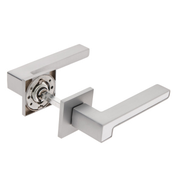 Ручка раздельная ХРОМ матовый/БЕЛЫЙ Slim H-30120-A-CRS/W Code Deco *1/18