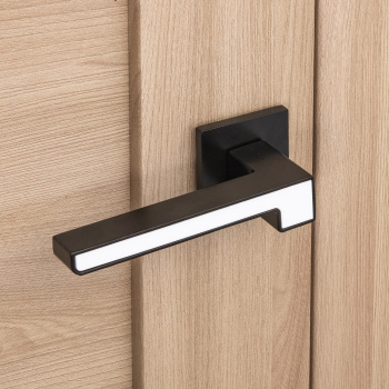 Ручка раздельная ЧЕРНЫЙ матовый Slim H-30120-A-BLM/W Code Deco *1/18