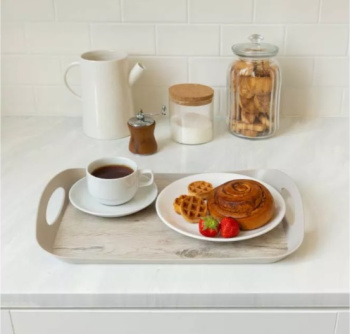 Поднос пластм. 412х270х50мм с Декором арт.431282814(431282834) ("Бытпласт") *1/14