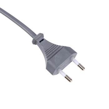 Шнур с вилкой ШУ02 ШВВП 2х0,75мм2 1,7м серебр.металлик TDM SQ1305-0015 *1/80