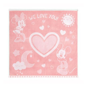Полотенце Детское "Облачко" махровое 100/100 420Г/М2 Mickey&Minnie we love Цвет Нежны