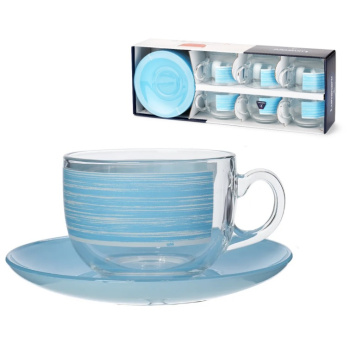 яяяНабор чайный стекло Luminarc 12пр/6перс. "Brushmania Mania" Q6015 *1/6 яяяНабор чайный стекло Luminarc 12пр/6перс. "Brushmania Mania" Q6015 *1/6