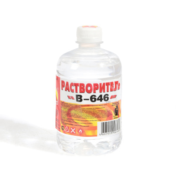 Растворитель 646 0,5л/0,36 кг пластик (Вершина) *20/1200